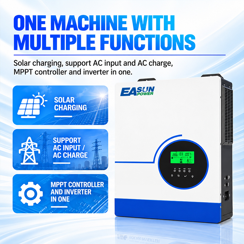 EASUN POWER 6,3 kW Hybrid-Sola – Grid Tie Inverter Limiter 2000W Bewertung und Preis