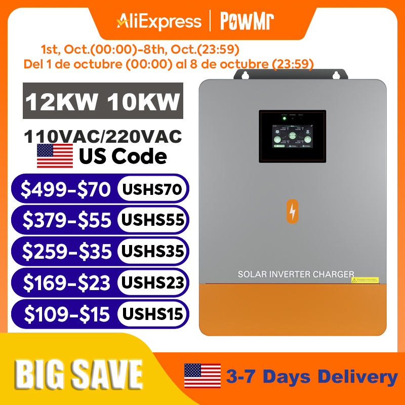 PowMr 12KW 10KW Split-Phase-We – Split Phase Inverter 10Kw 110V 220V Bewertung und Preis